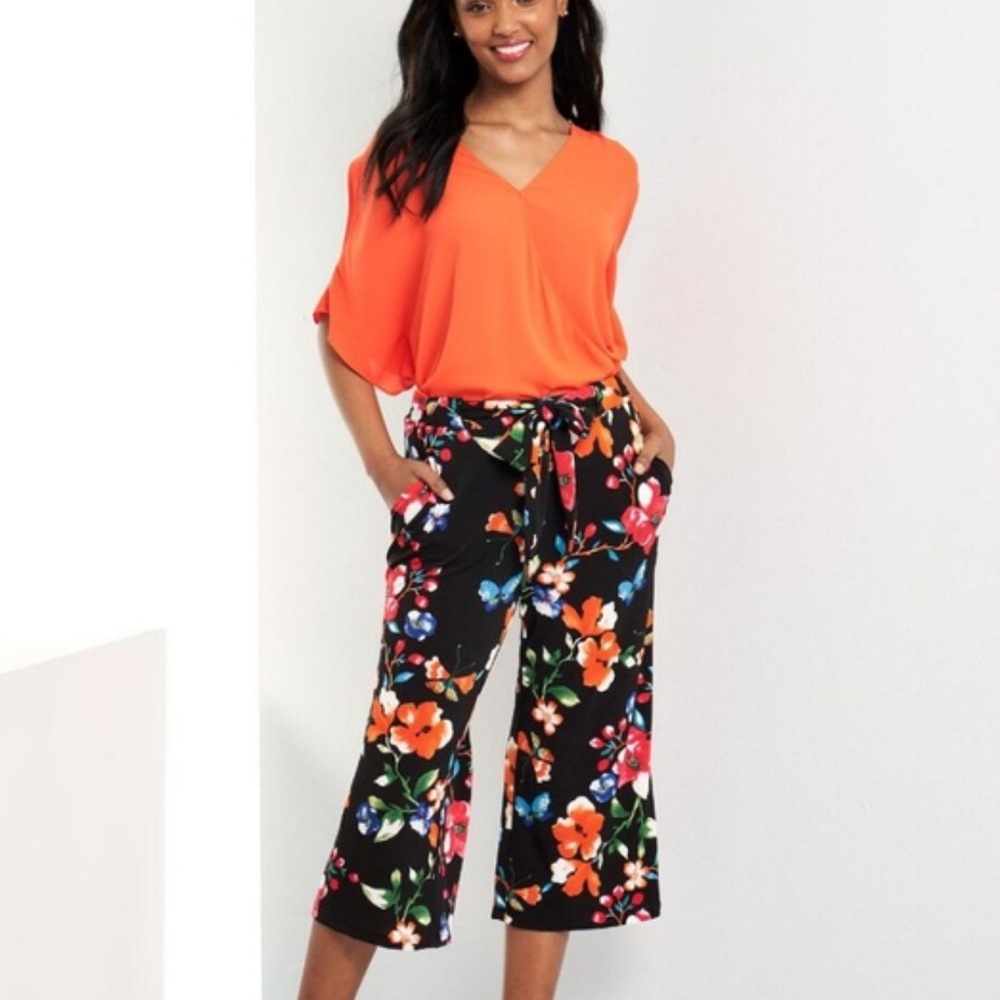 Capri, floral pants S/P